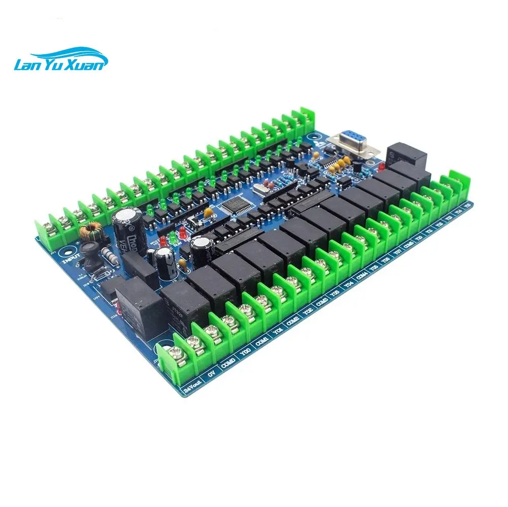 

FX2N-30MR FX2N-30MT PLC Industrial Control Board 16 Input 14 Output 4AI RS232 RS485 MODBUS RTU Support Expansion Module