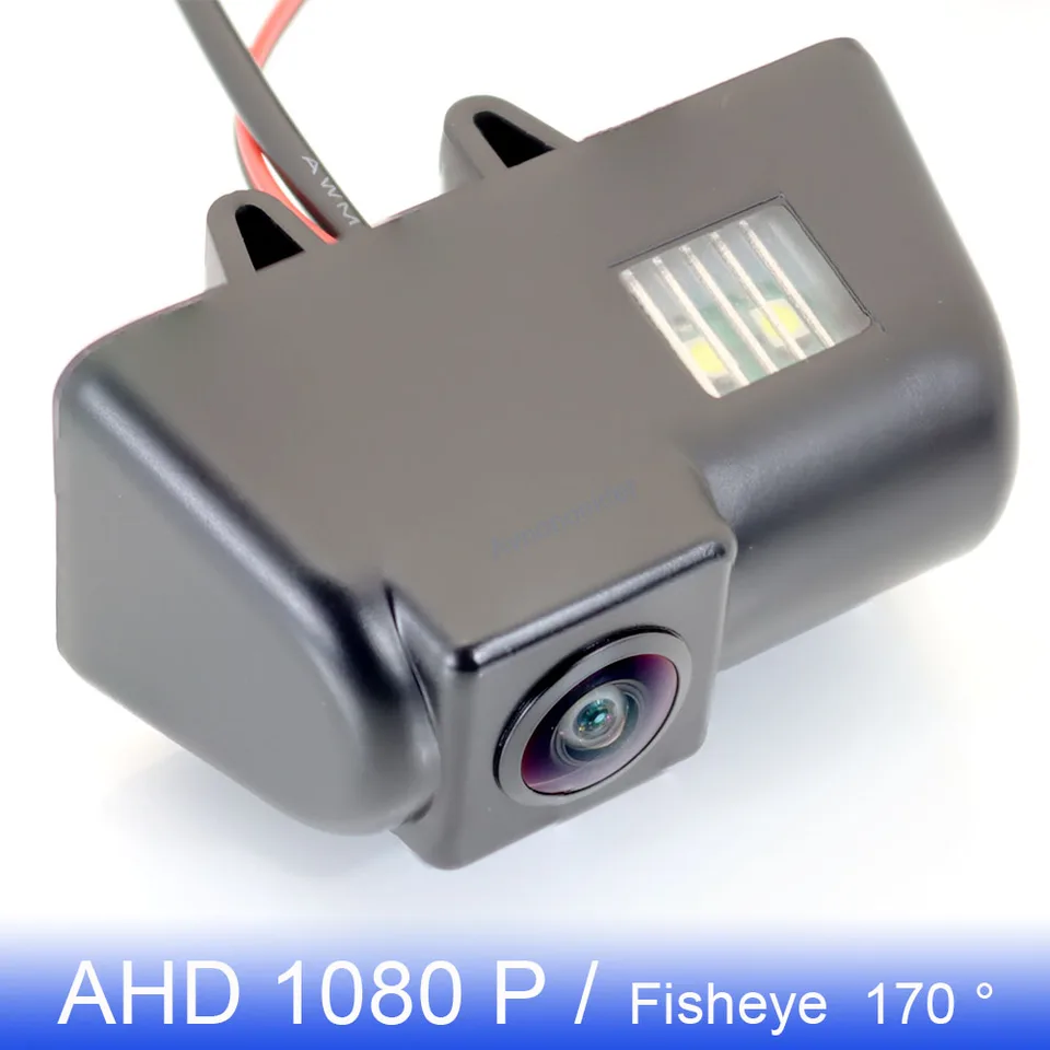 HD IP68 1280 * 720pixels 1000TV linee Impermeabile IR Notte viosn Retrovisore luce freno Terzo tetto Top Mount Telecamera inversa Angolo regolabile per Ford Transit Custom (Telecamera Retromarcia