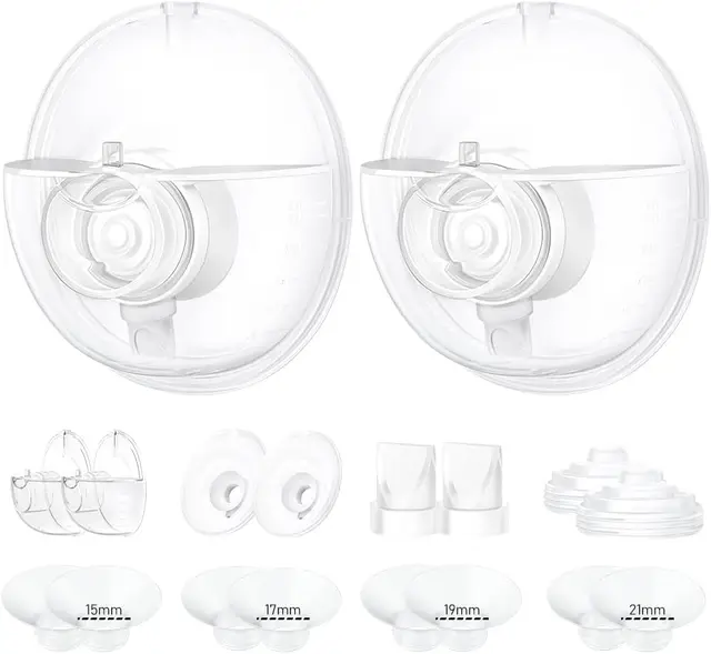 ชุดถ้วยสะสม 24 มม. และเม็ดมีดแปลนเข้ากันได้กับอุปกรณ์เสริมสําหรับเปลี่ยนเครื่องปั๊มนม Momcozy M5 เท่านั้น 1