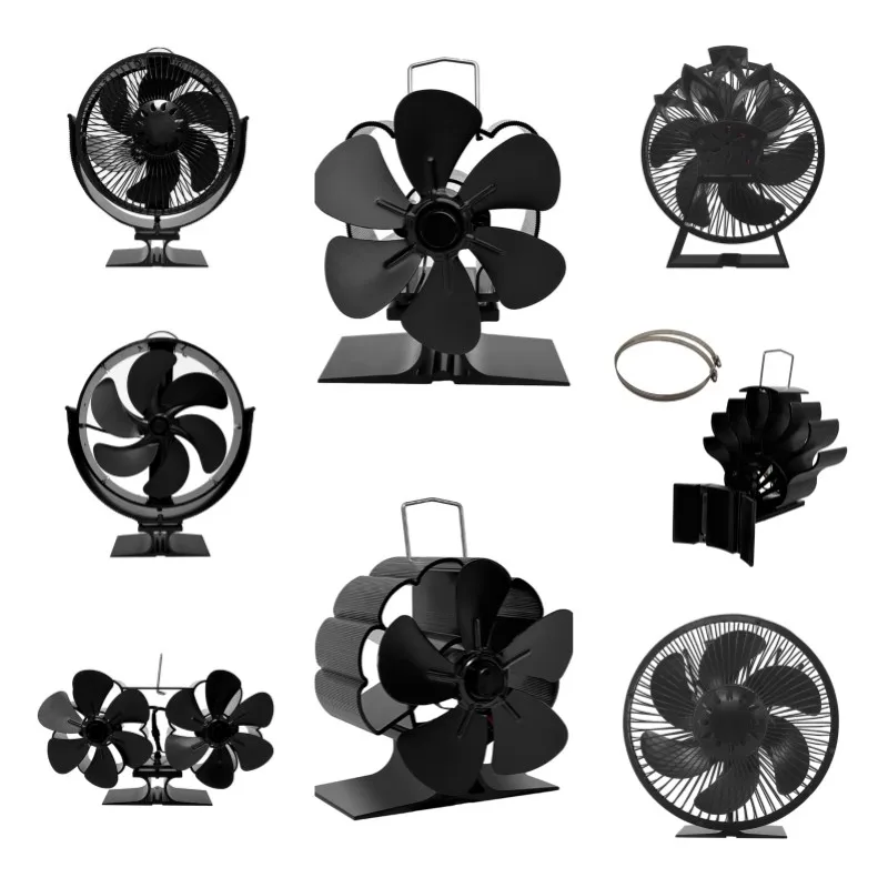 

Durable Heat Powered Stove Fan for Wood Burning Quiet Operation Upgraded Aluminum Alloy Fan for Comfortable Environment R7UA