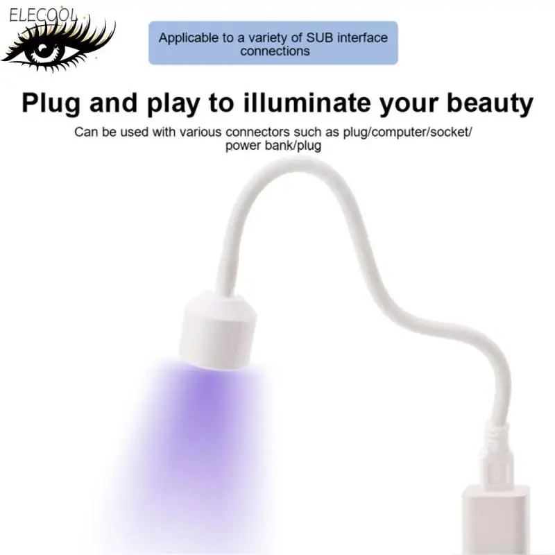 미니 UV LED 라이트 네일 젤 광택제 건조 램프, 한 손가락 전문 건조기, 매니큐어 네일 용품 아트 살롱 장비 도구