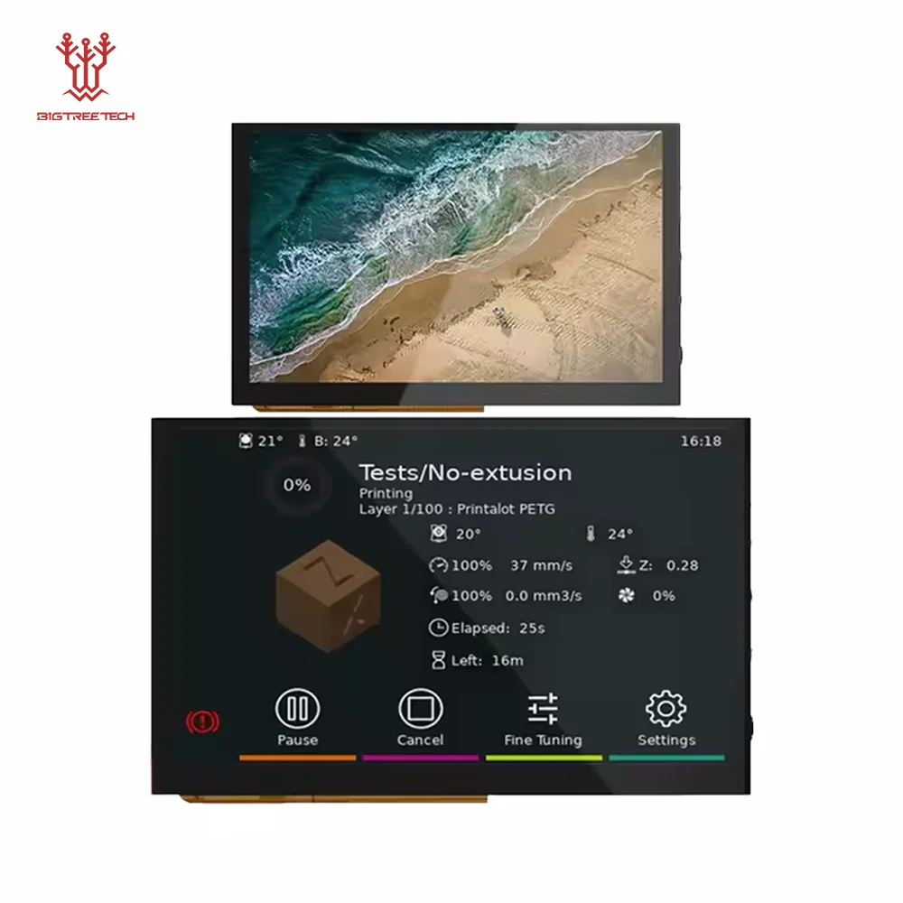 BIGTREETECH HDMI7 V1.2 HDMI5 HDMI Touch Screen 5/7 inch IPS Screen Display 3D Printer Parts For Raspberry Pi 4 Manta M8P Board