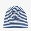COKK Spring Summer Hats For Women Men Unisex Stripe Beanie Bonnet Femme Sunscreen Breathable Retro Baggy Cap Headwrap Headdress 3