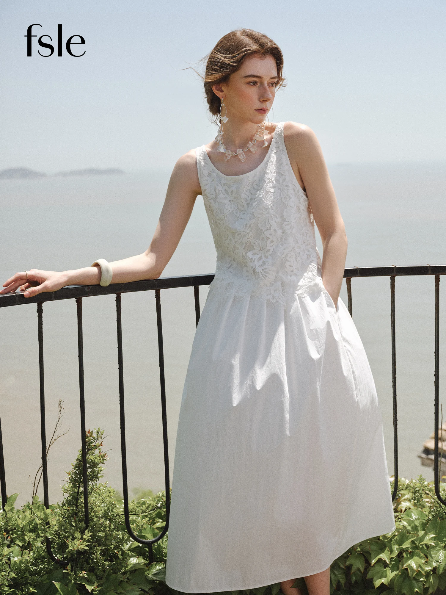 White Vintage Style Summer Dress 2025 White Vintage Summer Midi Linen  Cotton Casual Dresses