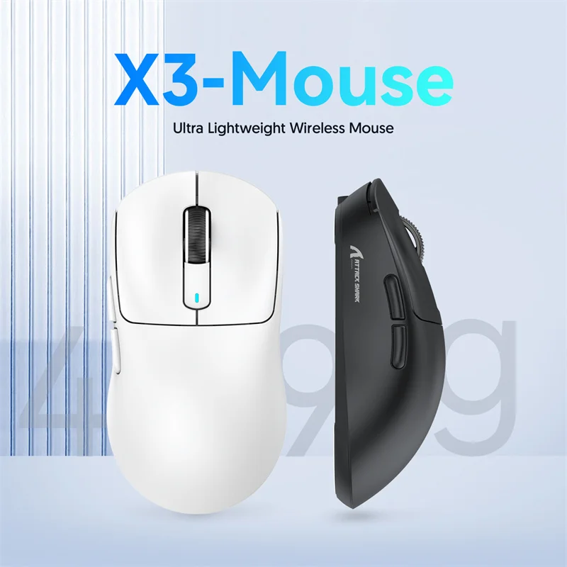 

Attack Shark Wireless 49g dragonfly f1 Gaming Esports Mouse 26000DPI 7 Buttons Optical PAM3395 Computer Mouse For Laptop PC