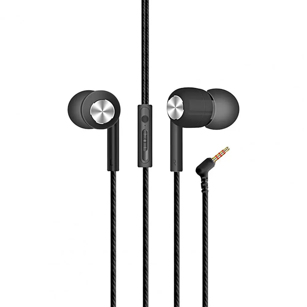 

6D Stereo With Mic Earphones Headphon In-ear Wired Headphones Bass Wire Earphon Earbud Phone Headset With Microphone