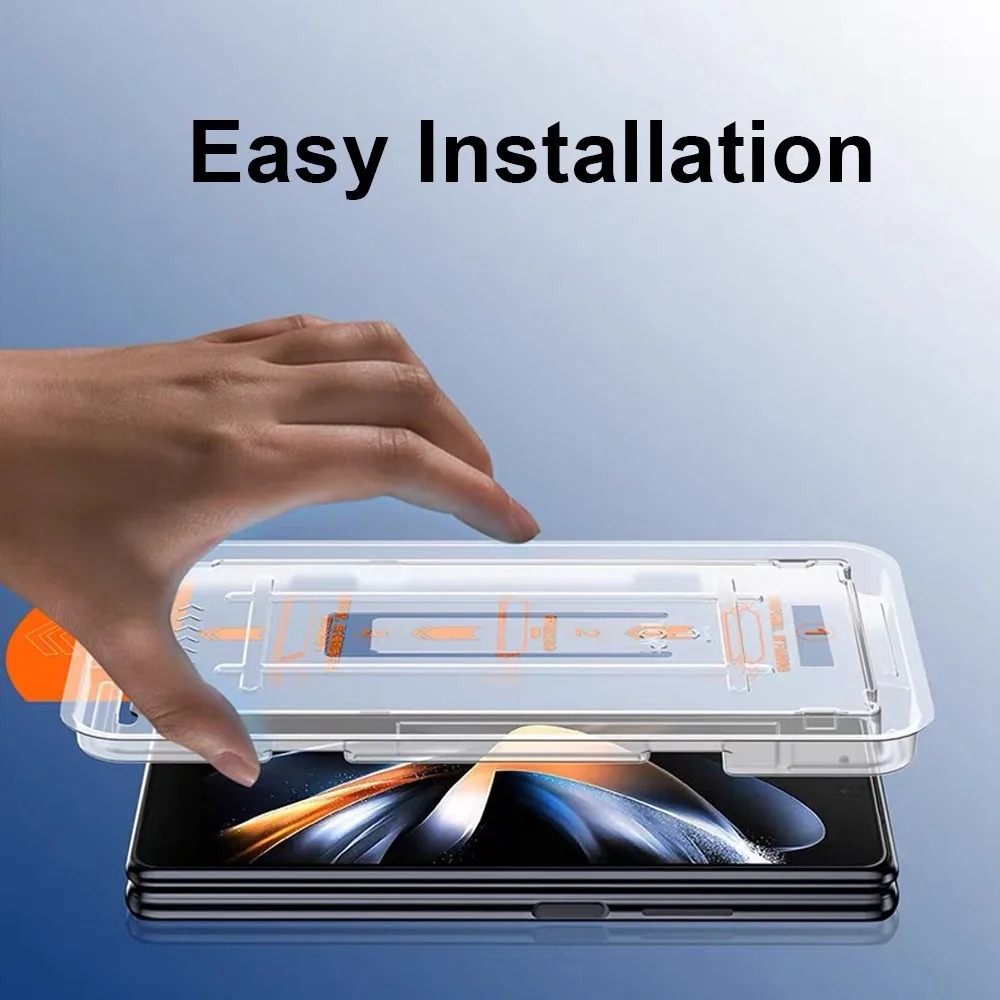 Easy Install Privacy Screen Protector with HD Clear Tempered Glass