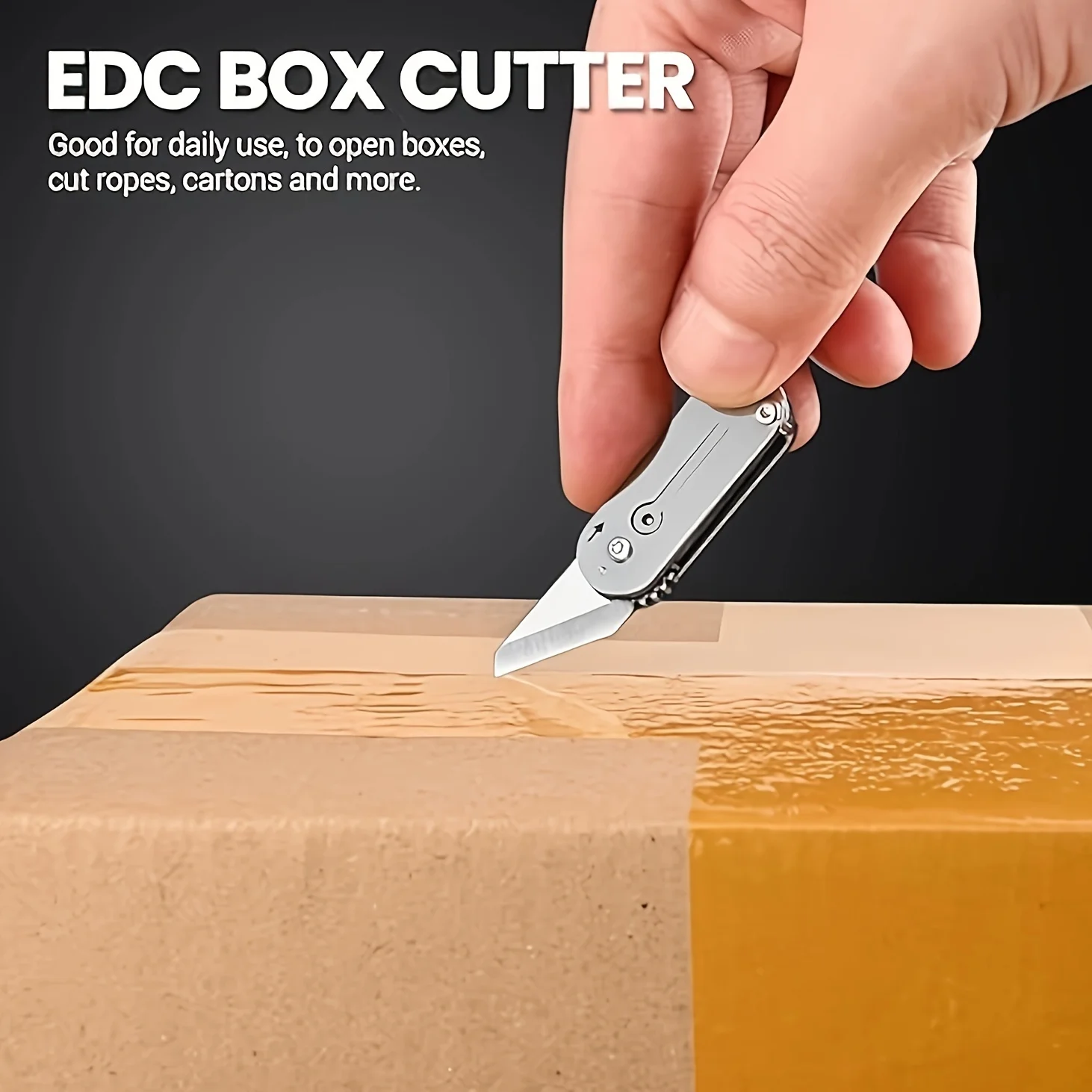 Unique EDC Pocket Knife For Men Compact Folding Design Box Cutter Tool For Everyday Carry And Outdoor Camping Gift 1
