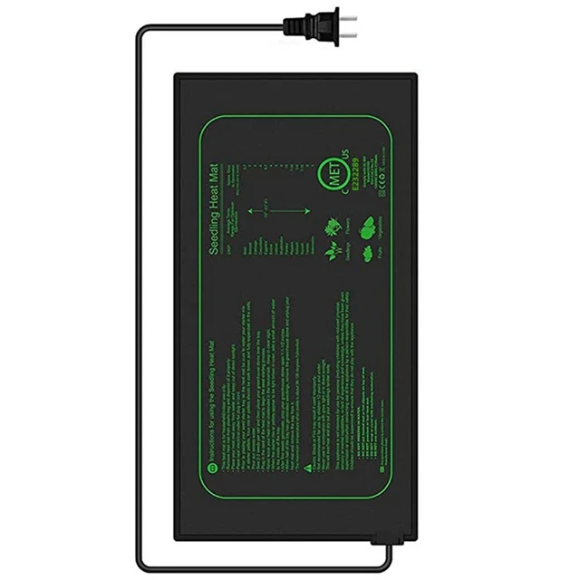 Met Tanúsított Palánták Hőszőnyeg Vízálló Tartós Hőszőnyegek Csírázó Állomás Hő Szőnyeg Meleg Hidroponikus Fűtőpad Amerikai Dugó