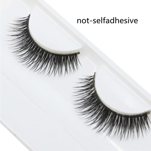 Self-adhesive False Eyelashes Glue Free Eyelash 3d Strip Reusable Lashes Extension 3 Seconds To Wear Faux Mink Eyelash
