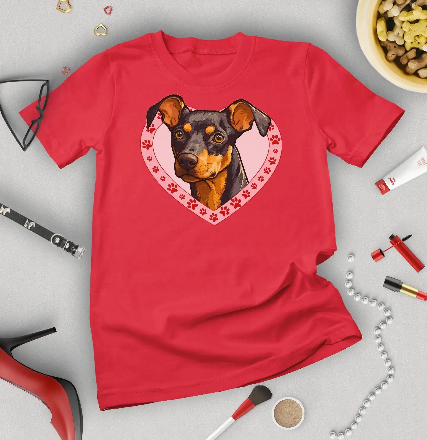 

Немецкая мужская или женская футболка Pinscher