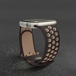 Premium Silicone Sports Watch Strap - Durable Rubber Band for Comfort and Style (16 Purple brown)