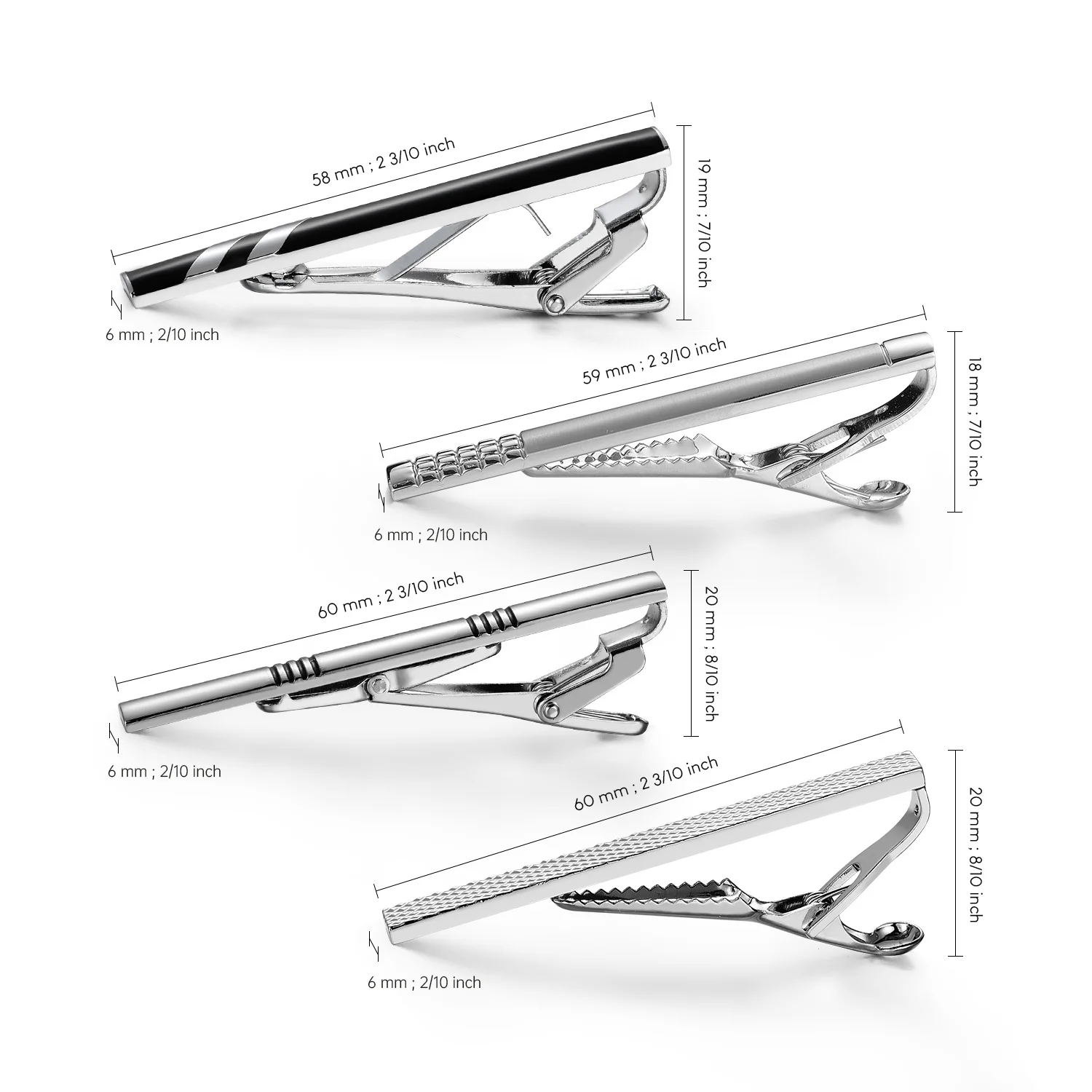 Tie Clips Tie Clips for Men Business Party Gift Box