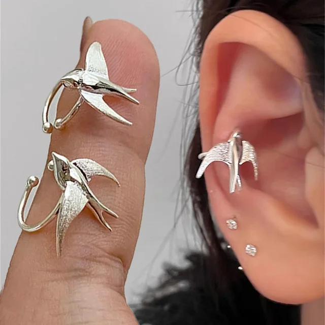 Camila Swallow Bird Ear Cuff 2