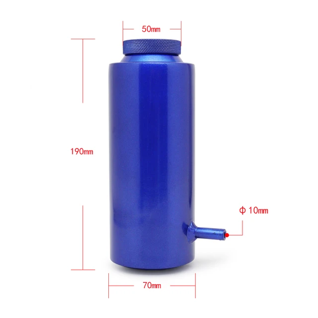 Réservoir De Liquide De Refroidissement Universel 800ml - Vase D'Expansion En Aluminium Pour Voiture