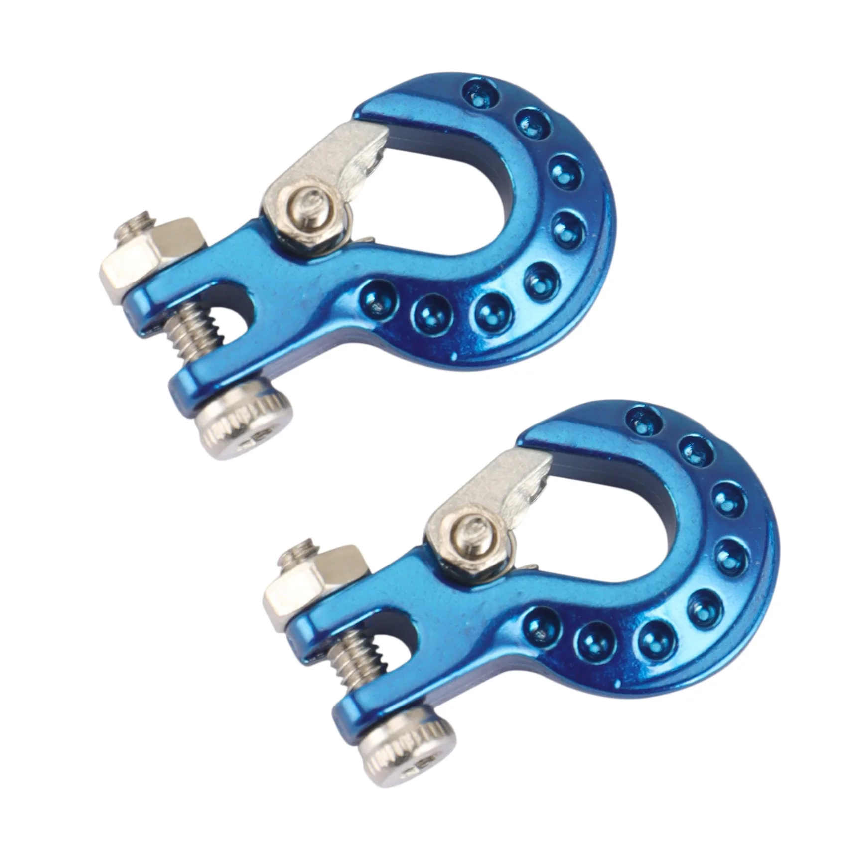 2Pcs Metal Trailer Hook Winch Hook Decoration for 1/10 RC Crawler Car