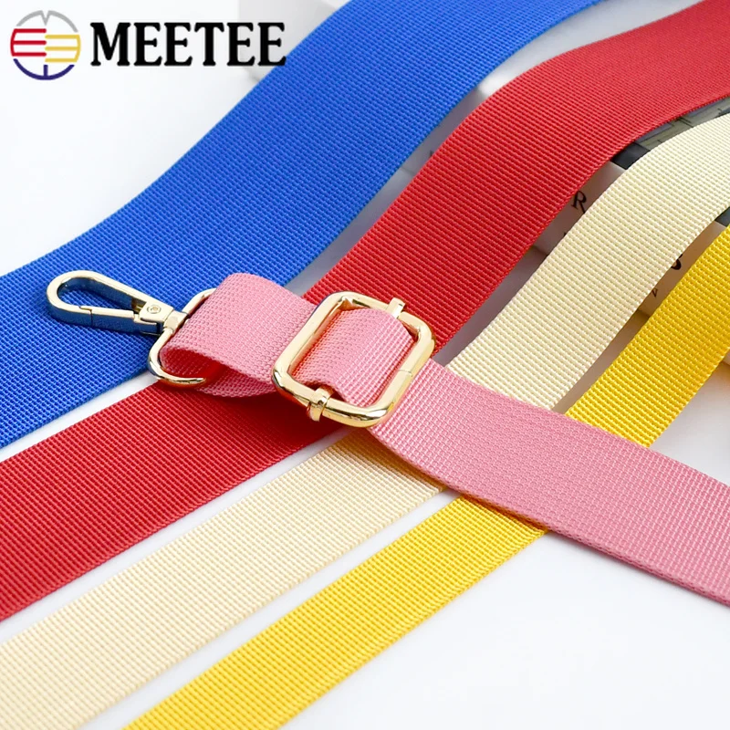 Durable Nylon Webbing Roll for Bag Strap and Decorative Accessories, 5M x 20-50mm