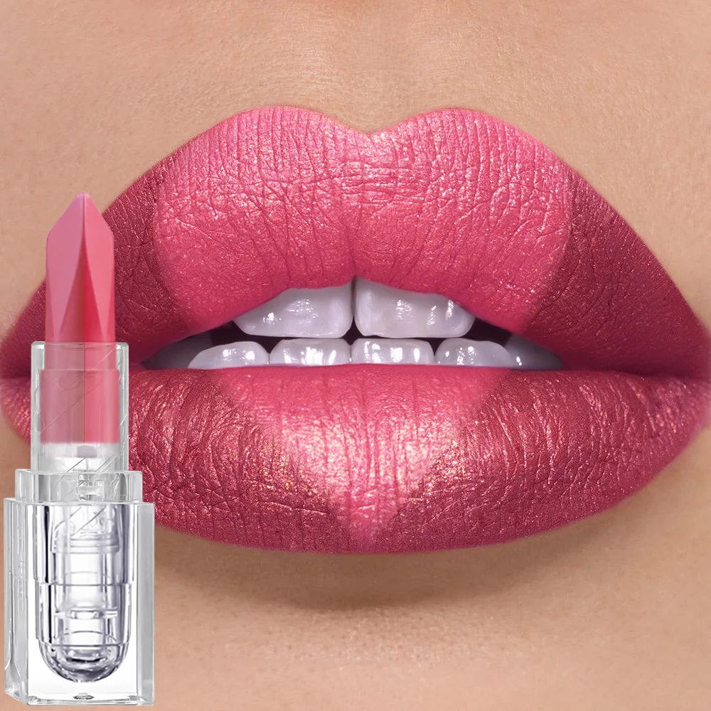 thumbnail image 1 of Two-tone lipstick pearl matte lasting waterproof romantic holiday gift, 1 of 5