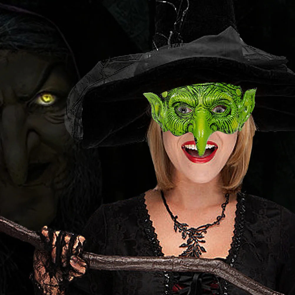 Witch Mask Ball Halloween Half Face Masks Party Favor Movie Prop Cosplay Horror Masquerade