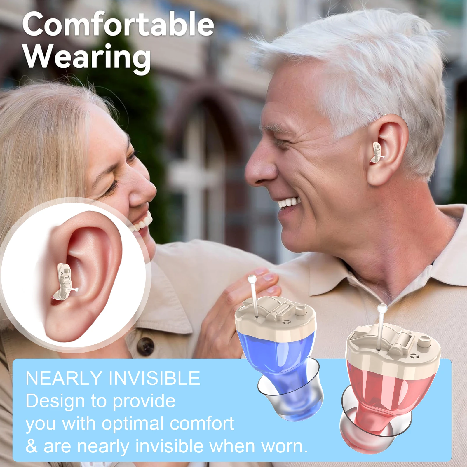 CIC Invisible Digital Hearing Aid Clear Powerful Mini Wireless Hearing Aid for Elderly Deafness hearing aid