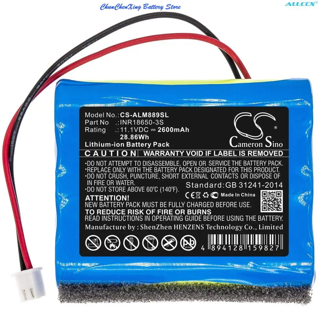 Batteria Dell'Altoparlante Cameron Sino 2600Mah Per Altec Lansing Giubbotto Di Salvataggio Super Jolt Robusto, Imw889, Imw889N, Imw888S, Imw889N-Blkc