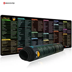 EXCO Large Linux Command Line Shortcut Mouse Pad - Programmer Desk Mat - 800x300x2mm (Linux)