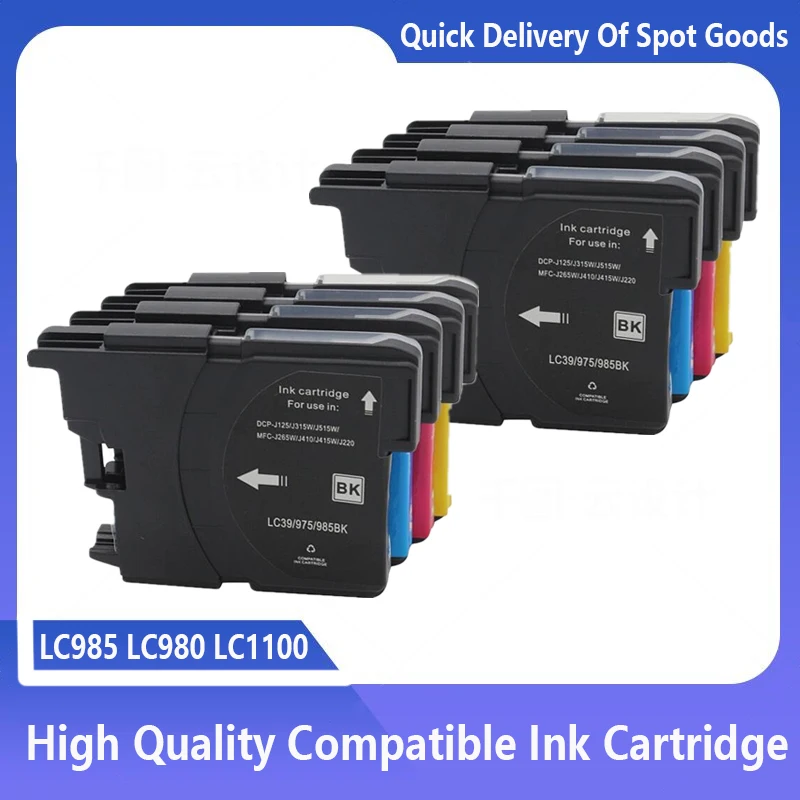 Compatibile Per Brother Lc985 Lc-985 Cartuccia Di Inchiostro Per Dcp-J140W 145C 165C 195C 197C 383C 385C 390Cn Mfc-J265W J410 J415W J220