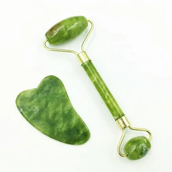 Natural Jade Face and Body Beauty Tool Set (Green)