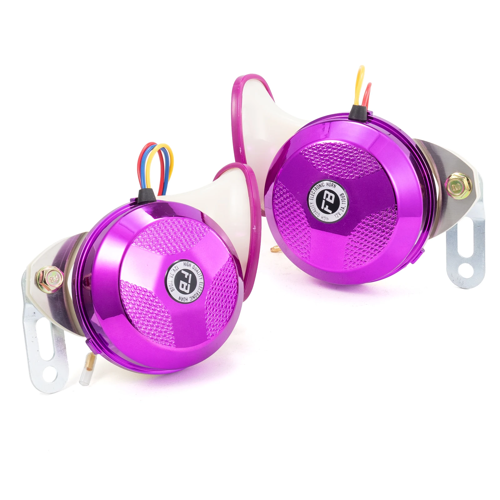 FARBIN 트럭 오토바이 자동차 액세서리용 방수 경적, 120db 달팽이 에어혼, 12V, 매우 큰 6 톤, 2 개/키트