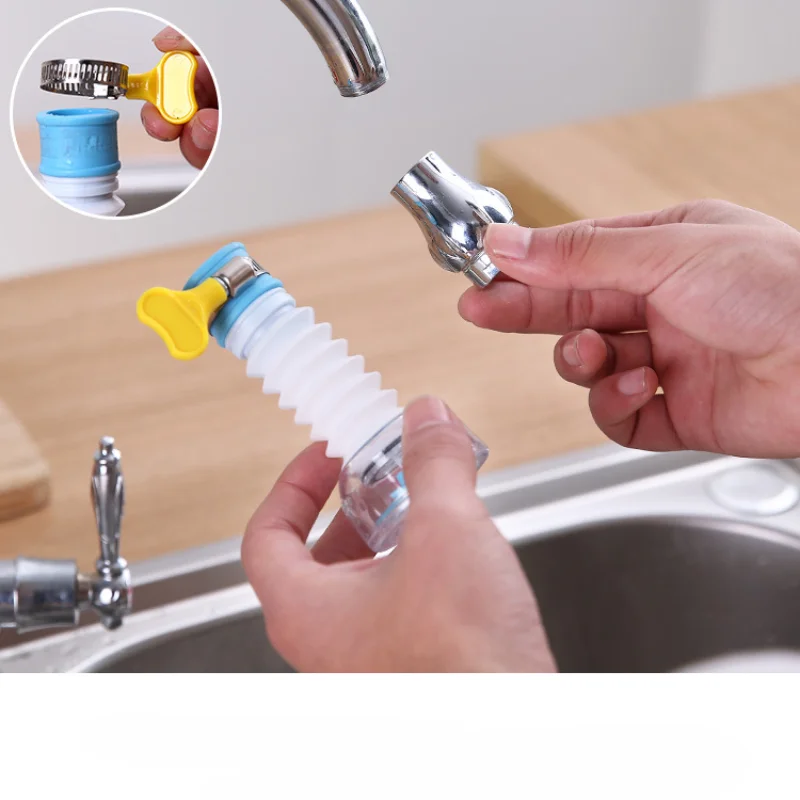 Tap Water Faucet Extender Rotatable Shower Nozzle Dishwashing Splash-proof Accessories Kitchen Faucet 1Pcs