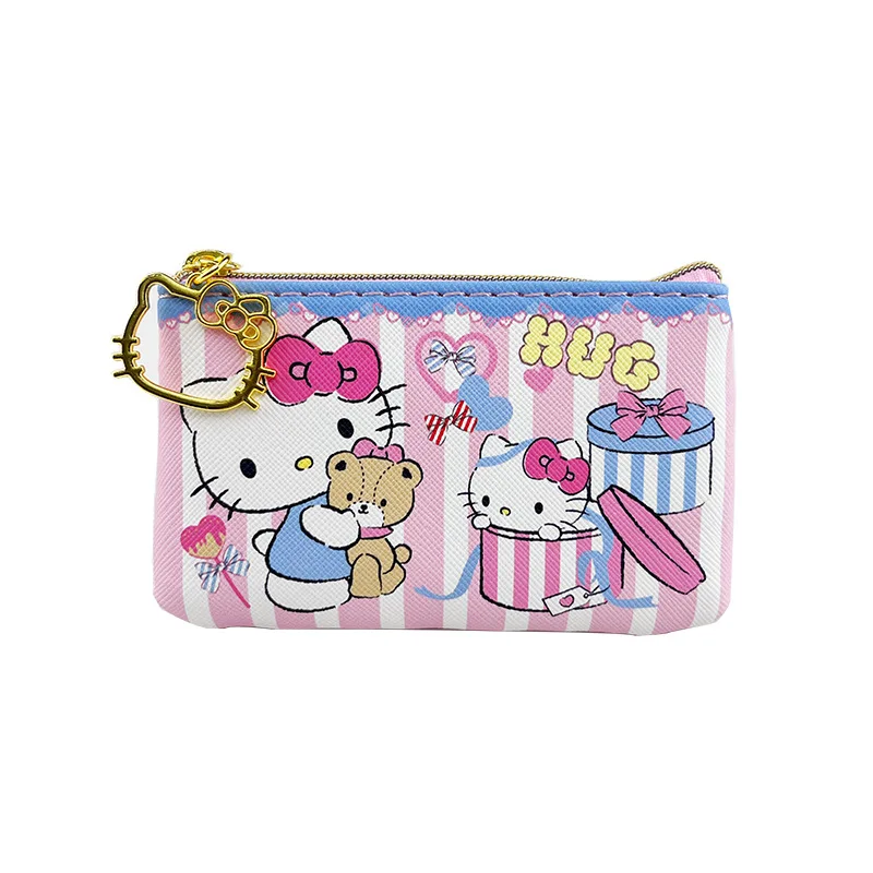 Hello Kitty Coin Pouch Kuromi Purse Sanrio Creative Small Wallet My Melody Bags Girls Purse Kawaii Wallet Kid Purses