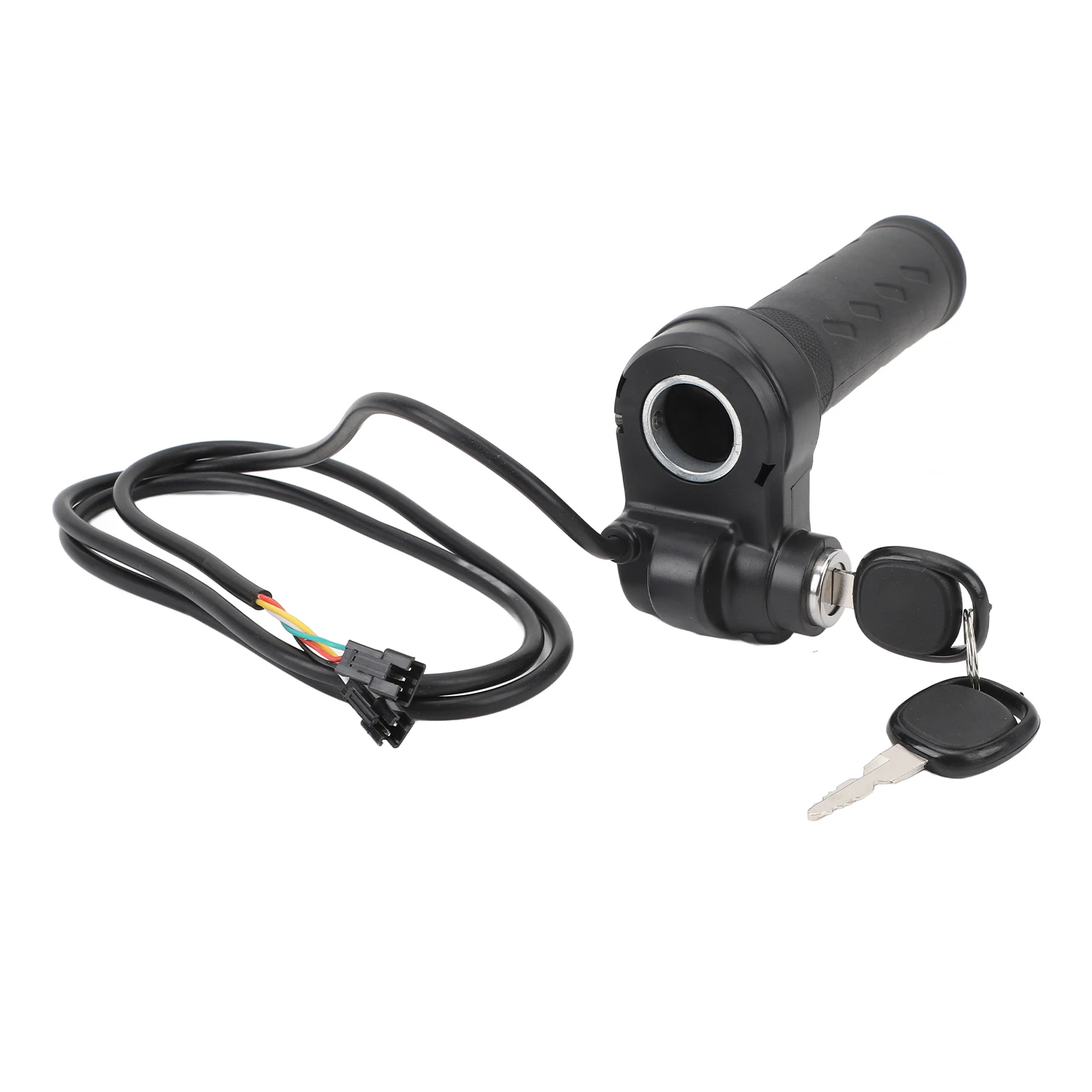 Electric Bike Throttle Grip Universal Electric Bicycle Scooter Wire Twist Throttle Grip 2 Keys Waterproof Speed Controller