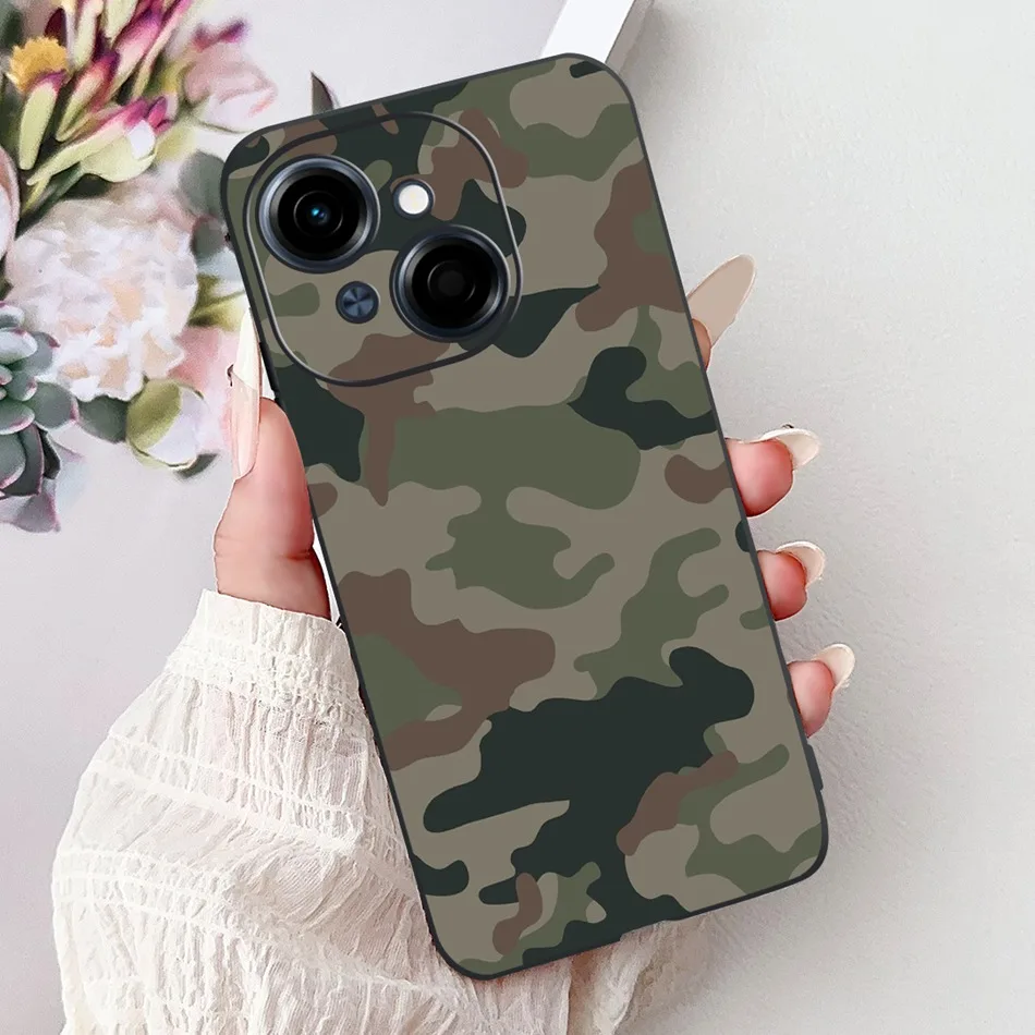 Fashion Cool Pattern Black Silicone Soft Phone Case