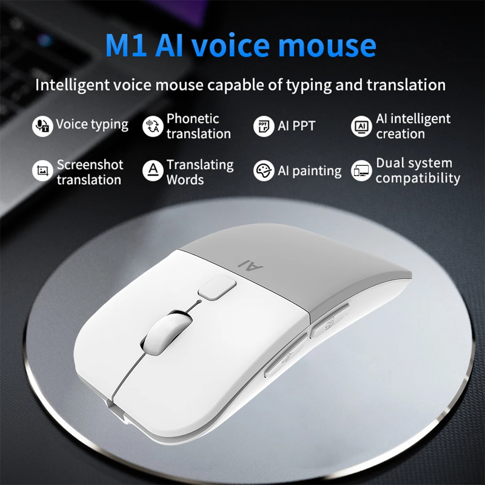 Wireless Voice Transalate AI Mouse 116 Languages Speech to Text and  226 Languages Translation Support Screenshot/Real-time