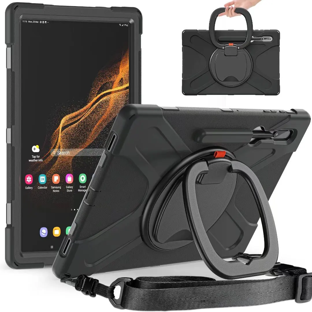 Per Samsung Galaxy Tab S8 S7 Plus Fe Custodia Con Manico Tracolla Per Galaxy Tab S6 Lite Tab A 10.1 A 8 A7 10.4 Coque