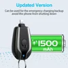 2025 Newest Mini Mobile Power Bank Keychain Portable Battery Charger Case 1500mAh Fast Charging for iPhone Series Samsung Xiaomi 6