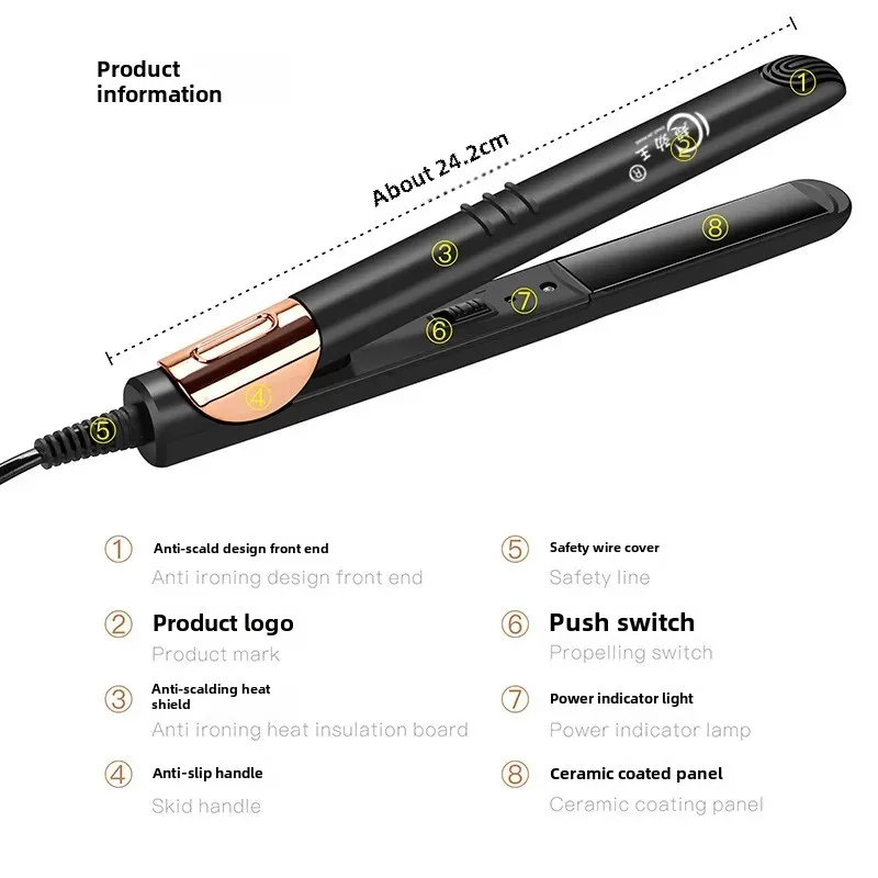 Super Strong New Men's Hair Clippers Dual Use Straight And Curly Hair Styling Tools Haircut Comb Negative Ion Comb From China