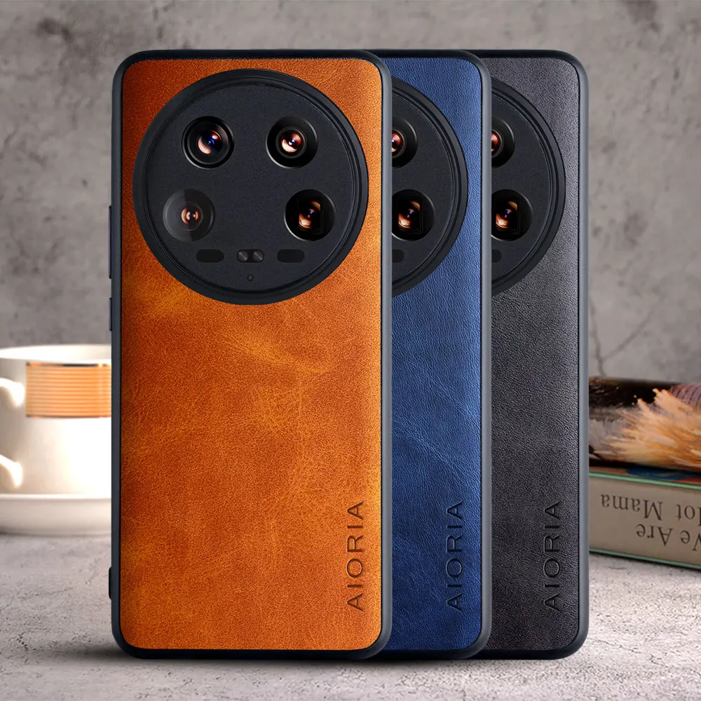 Custodia Per Xiaomi 14 Ultra Mi 14 Coque Cover Per Telefono In Pelle Vintage Di Lusso Funda Per Xiaomi 14 Ultra Case Capa