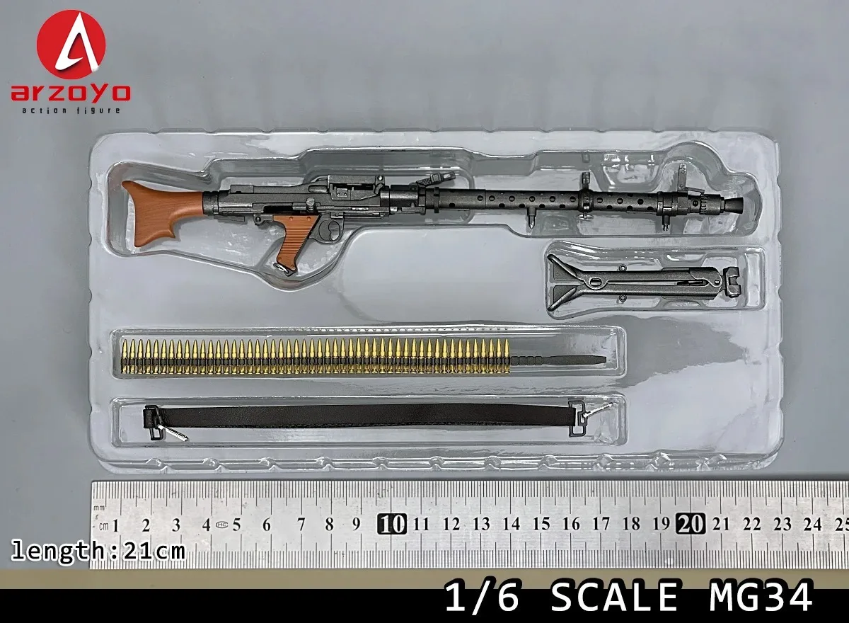 1/6 Scale MG42 MG34 Machine Gun Model PVC MaterialFor Action