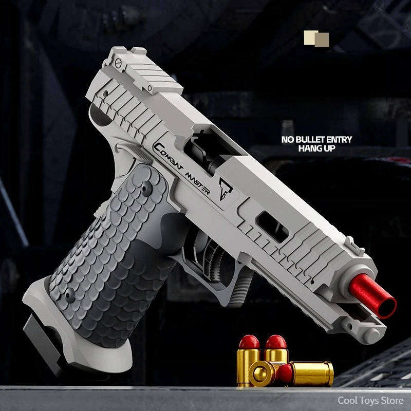 2011 CombatMaster Toy Pistol Fake Air Guns Airsoft Weapons Manual Continuous Shot Launcher Shell Throwing for Adult Men Children 3