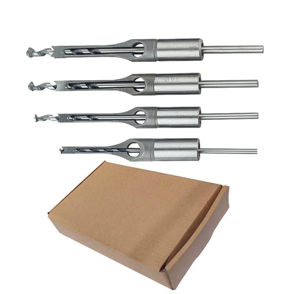 HSS Square Woodworking Drill Bits Set for Mortiser Machine