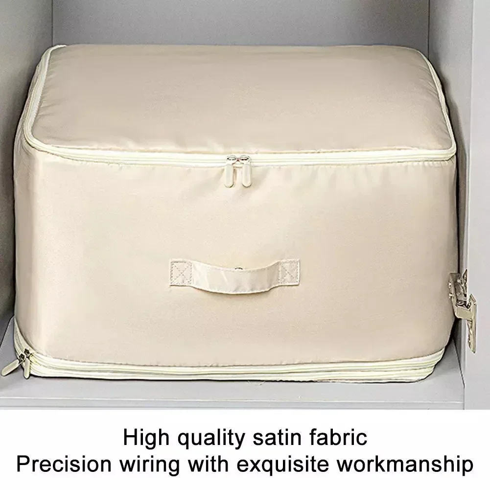 Ultra Space Saving Self Organizer Condense Duvet Storage Bag For Blankets Bedding Foldable Storage Bag For Moving Traveling 4