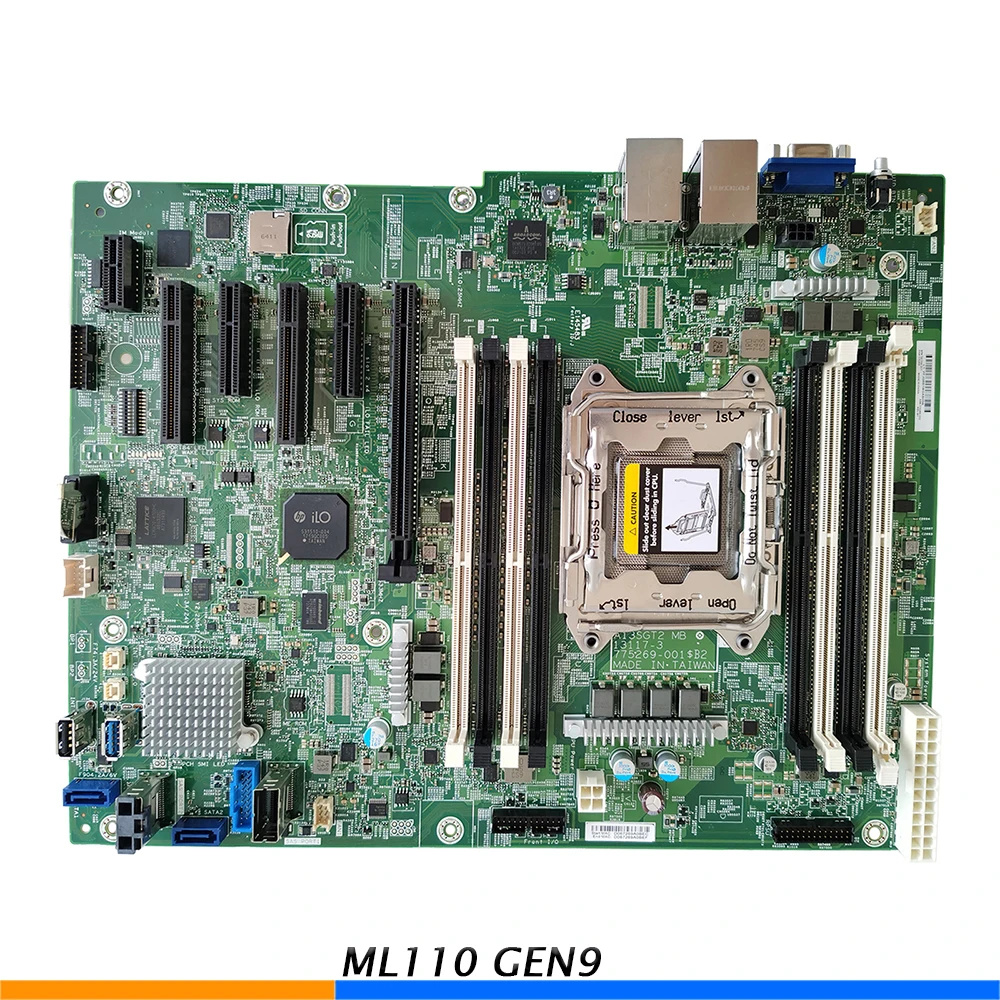 One-Way Server Motherboard For HP ML110 GEN9 C612 2011-3 X99 791704-001 775268-002 Support E5-16xx 26xx V3 V4 High Quality 2 One Way Server Motherboard For HP ML110 GEN9 C612 2011 3 X99 791704 001 775268 002