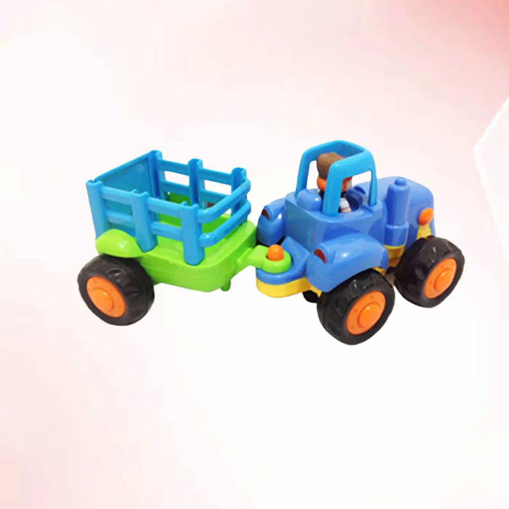 Kids Car Toy Tractors Car Model Engineering Van Model Kids Early Learning Toy Blue 5