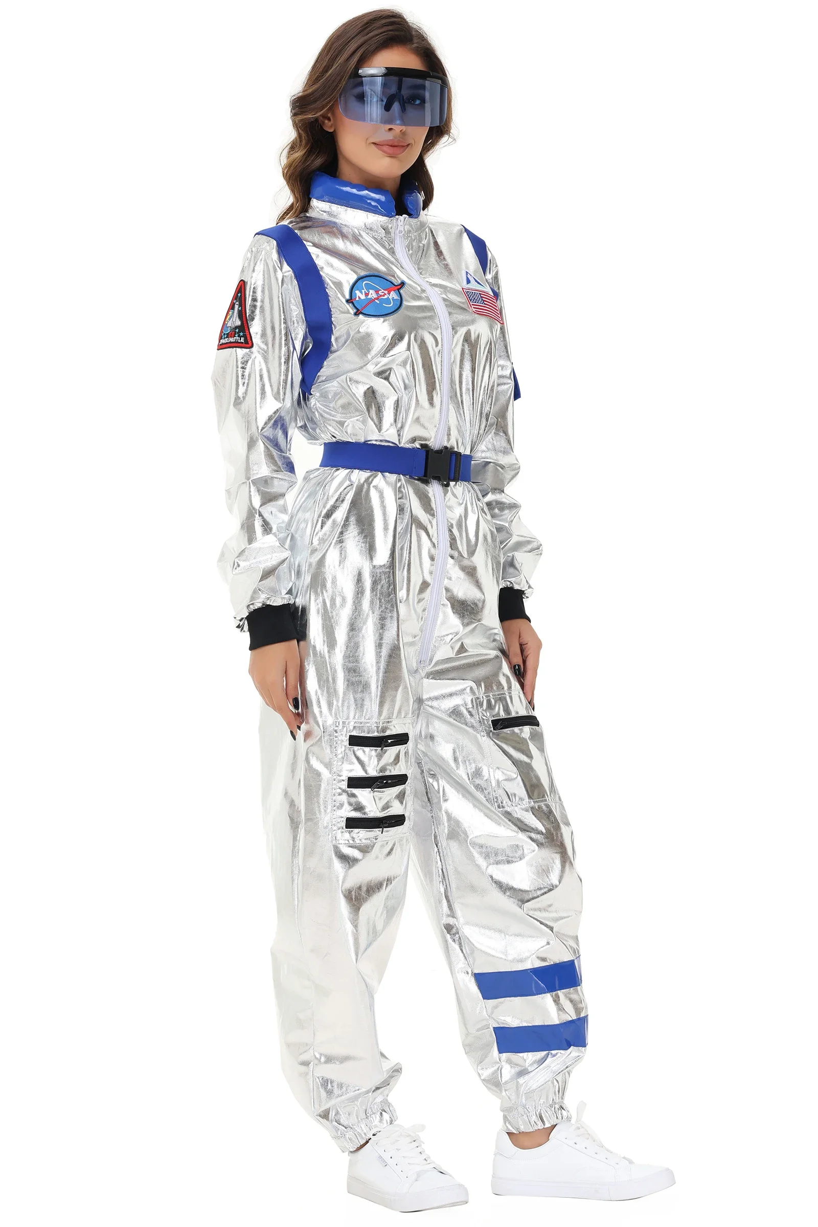 Full-body shot of astronaut jumpsuit