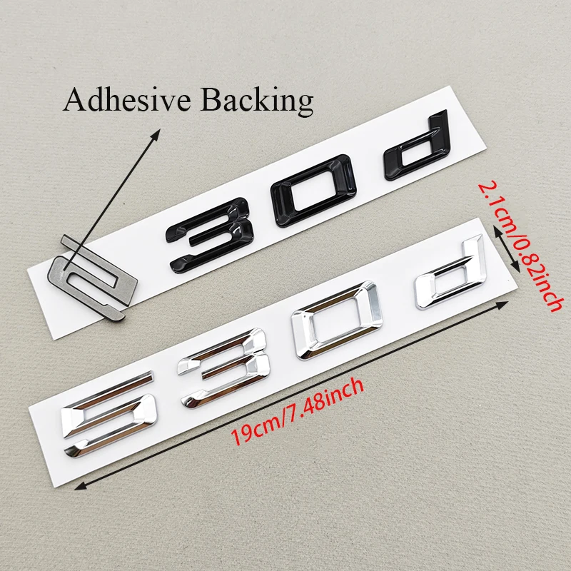 3D ABS 자동차 레터 로고 520i 530i 540i 리어 트렁크 배지 스티커 데칼 BMW 5 시리즈 520i 530i 540i G30 자동차 테일 마킹용