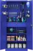 Metal Garage Tool Storage Cabinets with Pegboard 71" Heavy Duty Steel Cabinet with Drawer and Adjustable Shelves Lockable 1