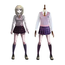 

Anime Danganronpa Kaede Akamatsu Dress Uniforms Set Cosplay Costumes Campus JK Uniform Cosplay Costume Performance Suit