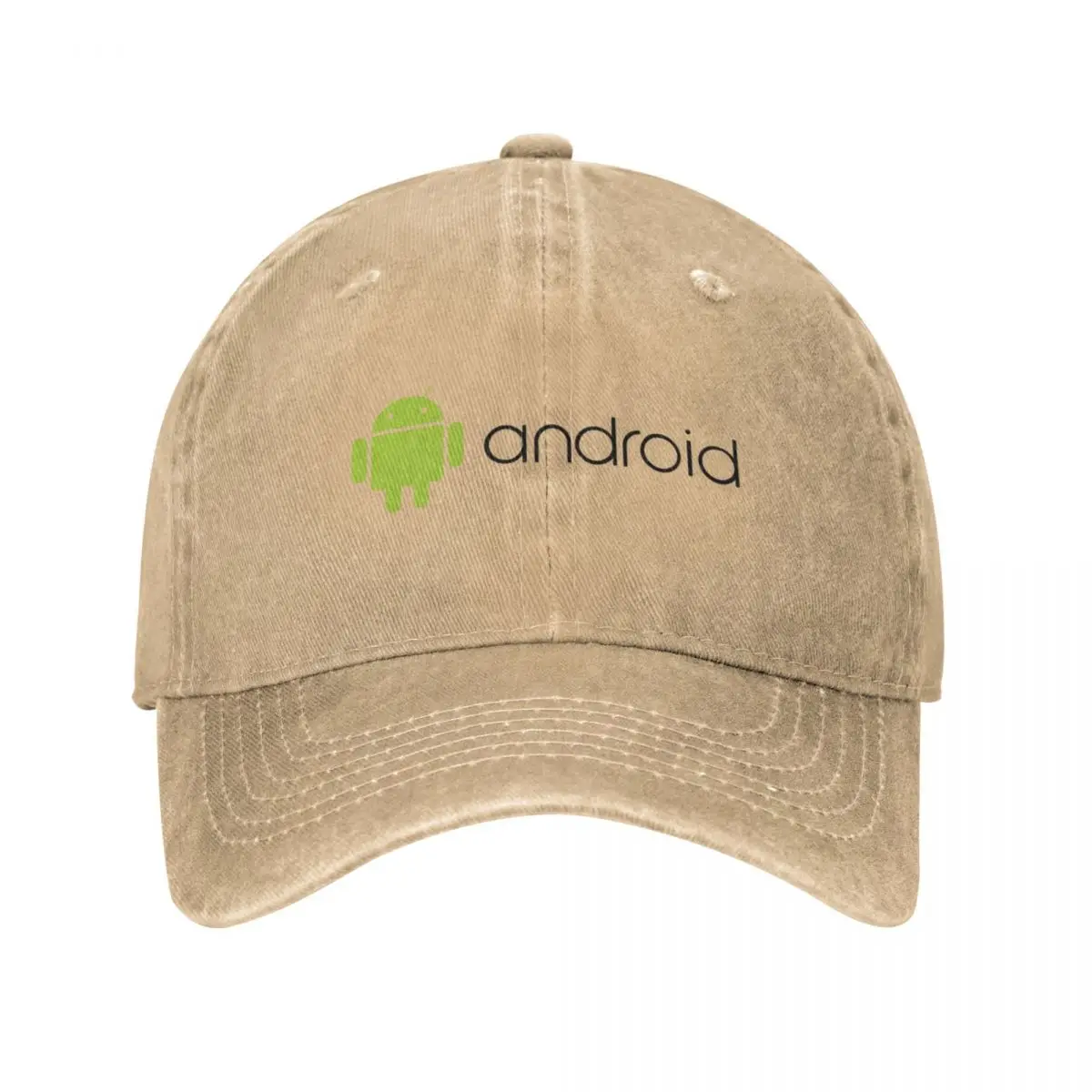 

Android Logo Droid Sketch Baseball Cap Casual Distressed Denim Washed Headwear Men Women Workouts Adjustable Fit Caps Hat