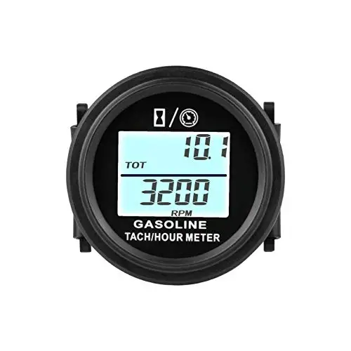 

Tachometer Large Hour Meter LCD Backlight For Gas Engine 2/4 Stroke Motorcycle ATV Boat Snowmobile Marine Mower RL-HM005L